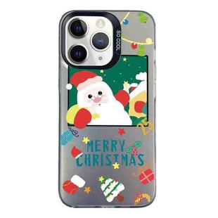 For iPhone 11 Pro Christmas Series PC Full Coverage Pattern Phone Case(CK044 Black)