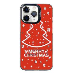 For iPhone 11 Pro Christmas Series PC Full Coverage Pattern Phone Case(CK046 Black)