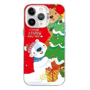 For iPhone 11 Pro Christmas Series PC Full Coverage Pattern Phone Case(CW033 White)