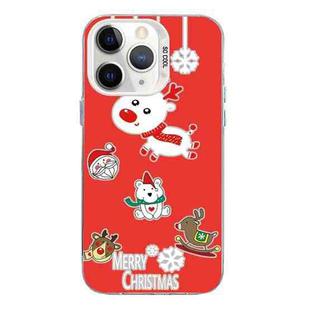 For iPhone 11 Pro Christmas Series PC Full Coverage Pattern Phone Case(CW039 White)