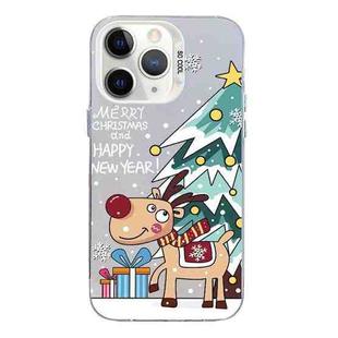 For iPhone 11 Pro Christmas Series PC Full Coverage Pattern Phone Case(CW042 White)