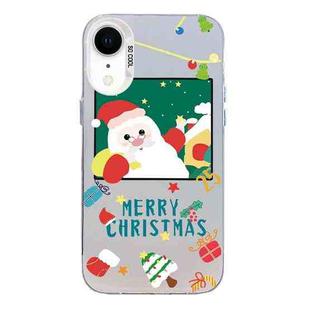 For iPhone XR Christmas Series PC Full Coverage Pattern Phone Case(CW043 White)