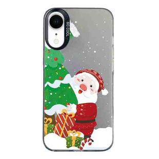 For iPhone XR Christmas Series PC Full Coverage Pattern Phone Case(CK034 Black)