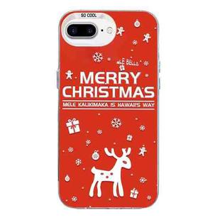 For iPhone 7 Plus / 8 Plus Christmas Series PC Full Coverage Pattern Phone Case(CW045 White)