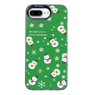 For iPhone 7 Plus / 8 Plus Christmas Series PC Full Coverage Pattern Phone Case(CK038 Black)