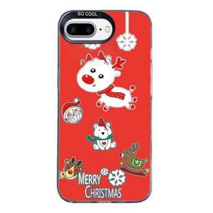 For iPhone 7 Plus / 8 Plus Christmas Series PC Full Coverage Pattern Phone Case(CK039 Black)