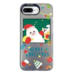 For iPhone 7 Plus / 8 Plus Christmas Series PC Full Coverage Pattern Phone Case(CK044 Black)