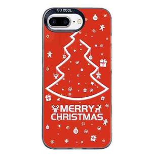 For iPhone 7 Plus / 8 Plus Christmas Series PC Full Coverage Pattern Phone Case(CK046 Black)