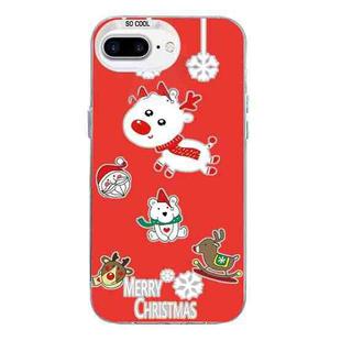 For iPhone 7 Plus / 8 Plus Christmas Series PC Full Coverage Pattern Phone Case(CW039 White)