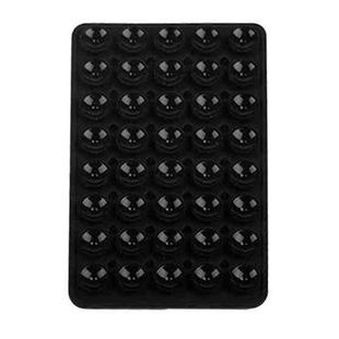 Mobile Phone Silicone 40 Double Side Suction Cup Back Stickers(Black)