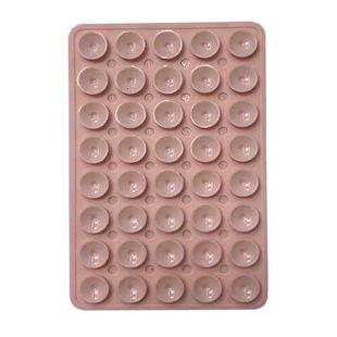 Mobile Phone Silicone 40 Double Side Suction Cup Back Stickers(Light Pink)