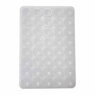 Mobile Phone Silicone 40 Double Side Suction Cup Back Stickers(Transparent)