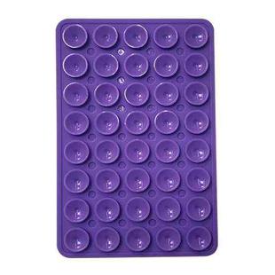 Mobile Phone Silicone 40 Double Side Suction Cup Back Stickers(Purple)