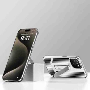 For iPhone 13 Extraordinary Cooling Holder Phone Case(Silver White)