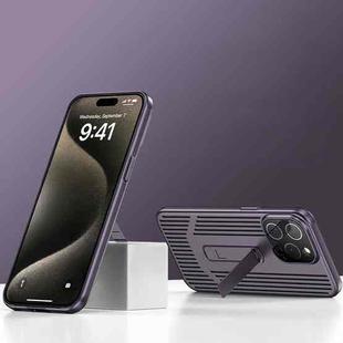 For iPhone 14 Pro Extraordinary Cooling Holder Phone Case(Dark Purple)