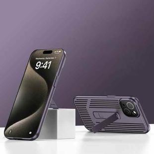 For iPhone 14 Extraordinary Cooling Holder Phone Case(Dark Purple)