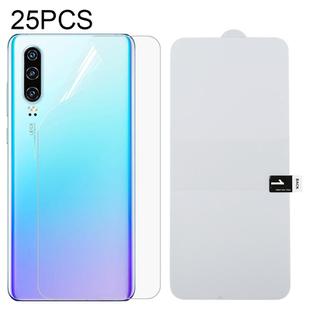 For Huawei P30 25 PCS Full Screen Protector Explosion-proof Hydrogel Back Film