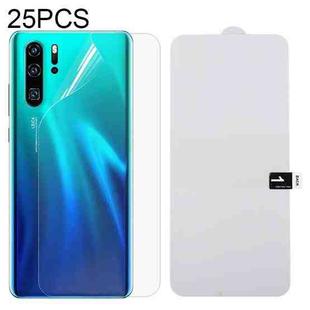 For Huawei P30 Pro 25 PCS Full Screen Protector Explosion-proof Hydrogel Back Film