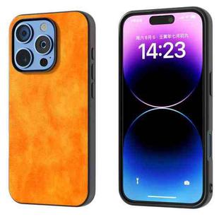 For iPhone 16 Pro Max Dual Color Lichi Texture PU Phone Case(Orange)