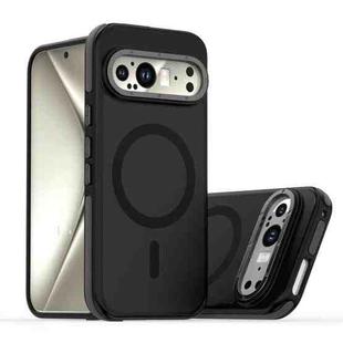 For Google Pixel 9 / 9 Pro Dual-Color Skin Feel Magsafe Magnetic Phone Case(Black)