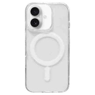 For iPhone 16 Clear Acrylic TPU MagSafe Phone Case, Pop-up Animation Version(Transparent)