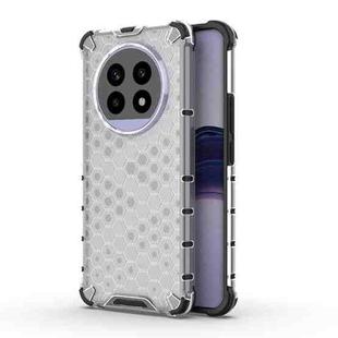 For Realme 13 Pro 5G Global Shockproof Honeycomb PC + TPU Protective Phone Case(White)