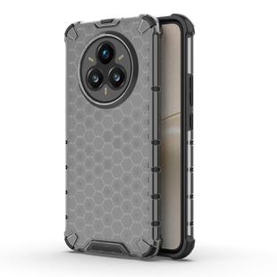 For Realme 14 Pro+ 5G Shockproof Honeycomb PC + TPU Protective Phone Case(Black)
