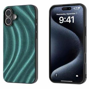 For iPhone 16 Plus Galactic Pattern Protective Phone Case(Green)