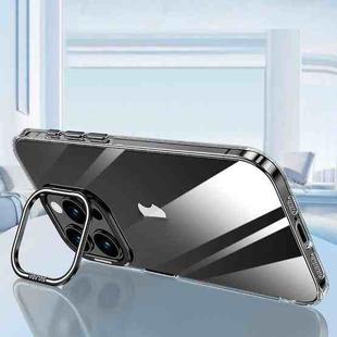 For iPhone 16 Pro SULADA PC + Aluminum Alloy Lens Holder Phone Case(Black)