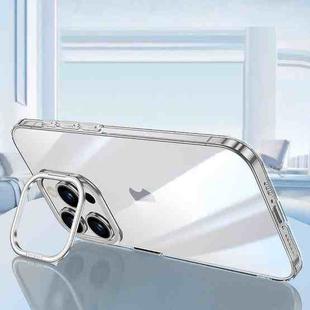 For iPhone 16 Pro SULADA PC + Aluminum Alloy Lens Holder Phone Case(Silver)