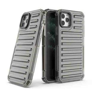 For iPhone 11 Pro Max High Transparency TPU Hybrid PC Airbag Phone Case(Transparent Black)
