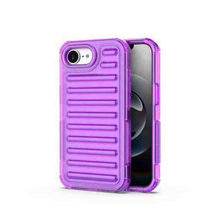 For iPhone 17 Pro Max High Transparency TPU Hybrid PC Airbag Phone Case(Transparent Purple)