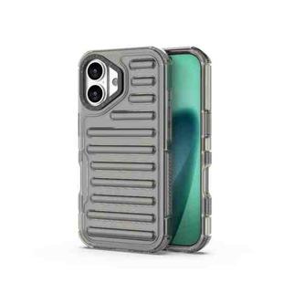 For iPhone 17 High Transparency TPU Hybrid PC Airbag Phone Case(Transparent Black)