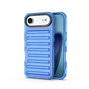 For iPhone 17 Air High Transparency TPU Hybrid PC Airbag Phone Case(Transparent Blue)