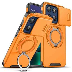 For Motorola Moto G Stylus 5G 2025 Sliding Camshield Ring Holder Phone Case(Orange)