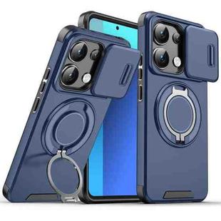 For Redmi Note 13 4G Sliding Camshield Ring Holder Phone Case(Blue)