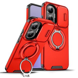 For Redmi Turbo 4 Pro / Poco F7 Sliding Camshield Ring Holder Phone Case(Red)