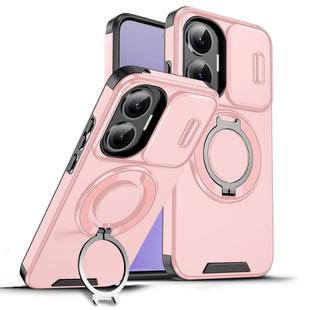 For Redmi Turbo 4 Pro / Poco F7 Sliding Camshield Ring Holder Phone Case(Pink)