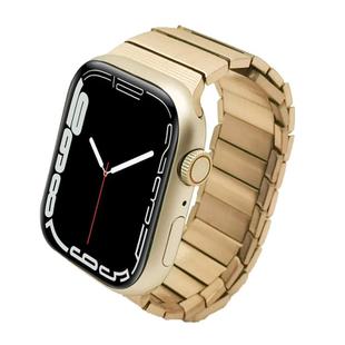 For Apple Watch Series 7 41mm Single Bead Magnetic Stainless Steel Watch Band(Rose Gold)