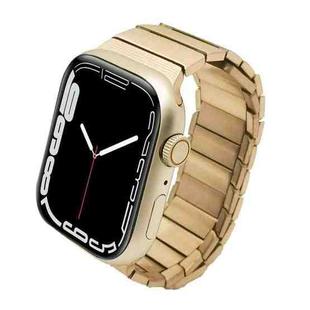 For Apple Watch Series 7 45mm Single Bead Magnetic Stainless Steel Watch Band(Rose Gold)