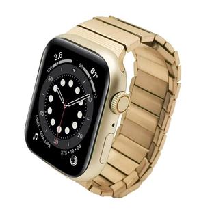 For Apple Watch Series 6 40mm Single Bead Magnetic Stainless Steel Watch Band(Rose Gold)