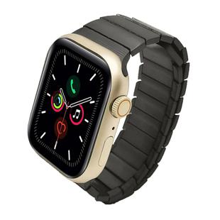 For Apple Watch Series 5 40mm Single Bead Magnetic Stainless Steel Watch Band(Black)