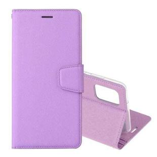 For Samsung Galaxy Note20 Silk Texture Horizontal Flip Leather Case with Holder & Card slots & Wallet & Photo Frame(Purple)