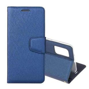 For OPPO Reno4 Silk Texture Horizontal Flip Leather Case with Holder & Card slots & Wallet & Photo Frame(Dark Blue)