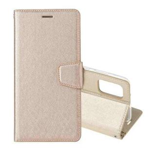 For OPPO Reno4 Pro Silk Texture Horizontal Flip Leather Case with Holder & Card slots & Wallet & Photo Frame(Gold)