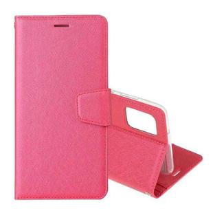 For OPPO Reno4 Pro Silk Texture Horizontal Flip Leather Case with Holder & Card slots & Wallet & Photo Frame(Rose Red)