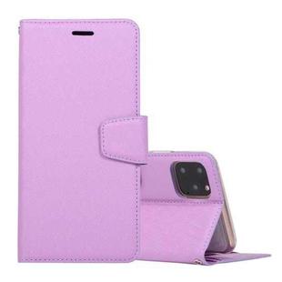 For iPhone 12 mini Silk Texture Horizontal Flip Leather Case with Holder & Card slots & Wallet & Photo Frame(Purple)