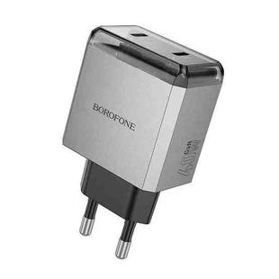 hoco BN21 PD 40W 2 Type-C Charger, For:EU Plug(Tarnish)