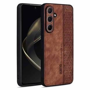 For Samsung Galaxy A36 5G AZNS 3D Embossed Skin Feel Phone Case(Brown)