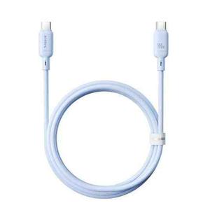 Baseus Silky Series 1m 100W USB-C / Type-C to Type-C Fast Charging Cable(Blue)